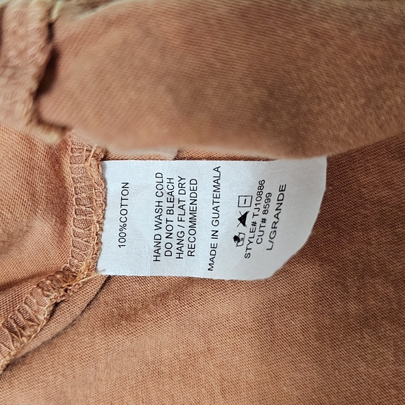 Ces Femme Organic Cotton Burnt Orange Top. NWT - Picture 12 of 13